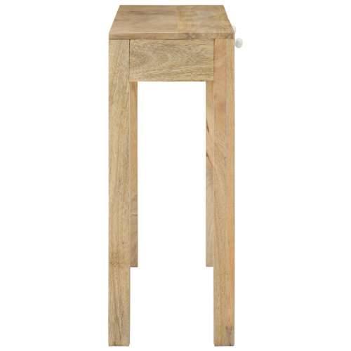 Konzolni stol 110 x 30 x 75 cm masivno izbijeljeno drvo manga Cijena