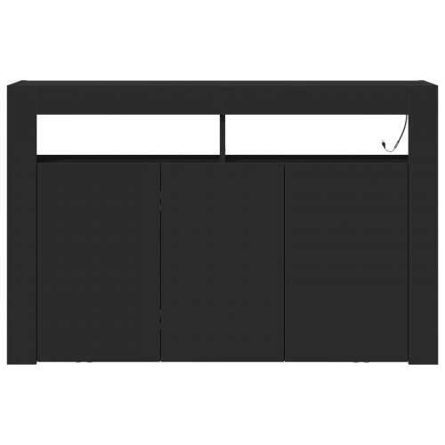 Sideboard Crni Inženjersko drvo 116 x 30 x 75 cm Sideboard Cijena