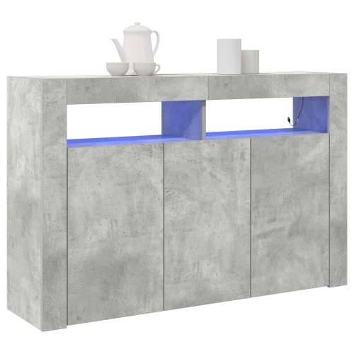 Sideboard Sivi beton Inženjersko drvo 116 x 30 x 75 cm Pravokutni Cijena