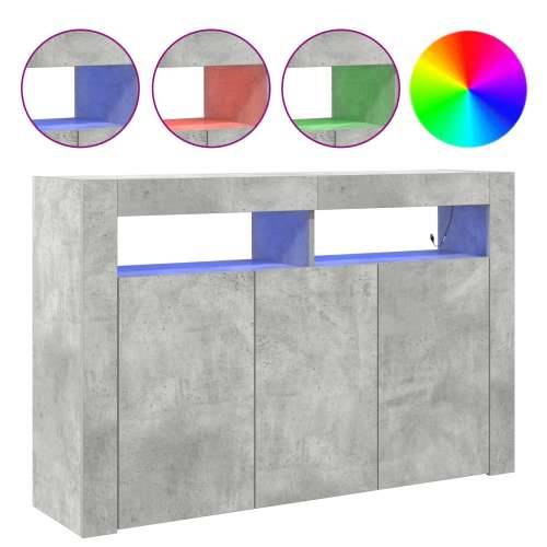 Sideboard Sivi beton Inženjersko drvo 116 x 30 x 75 cm Pravokutni Cijena