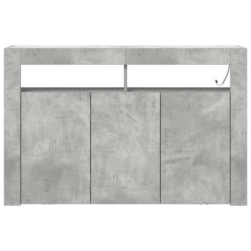 Sideboard Sivi beton Inženjersko drvo 116 x 30 x 75 cm Pravokutni Cijena