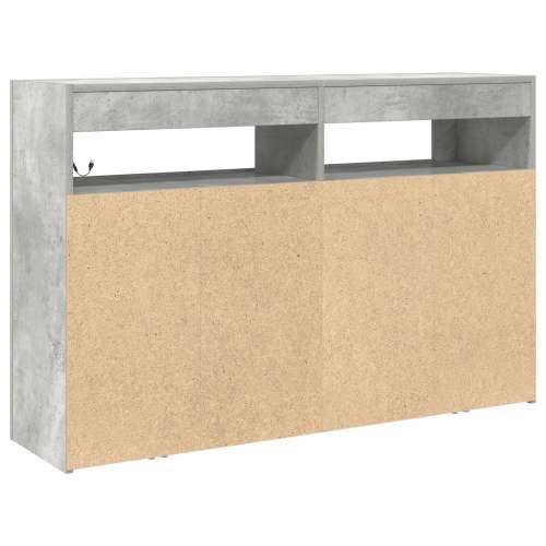 Sideboard Sivi beton Inženjersko drvo 116 x 30 x 75 cm Pravokutni Cijena