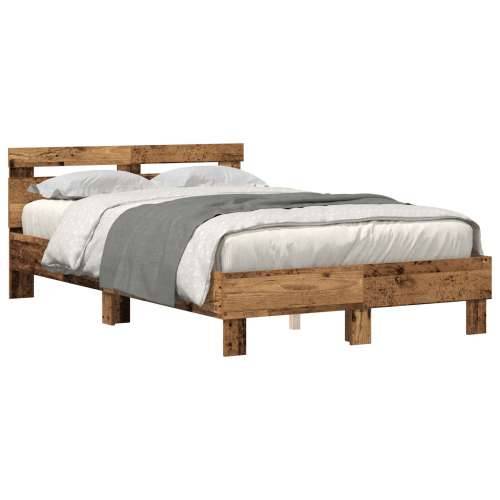 Krevetna okvira od konstruiranog drva Staro drvo Drvo 135 x 190 cm Cijena