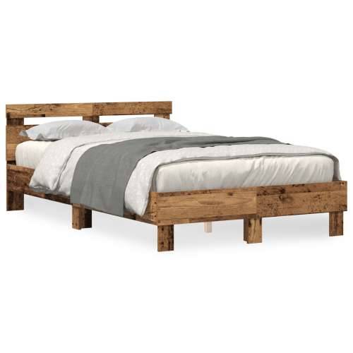 Krevetna okvira od konstruiranog drva Staro drvo Drvo 135 x 190 cm Cijena