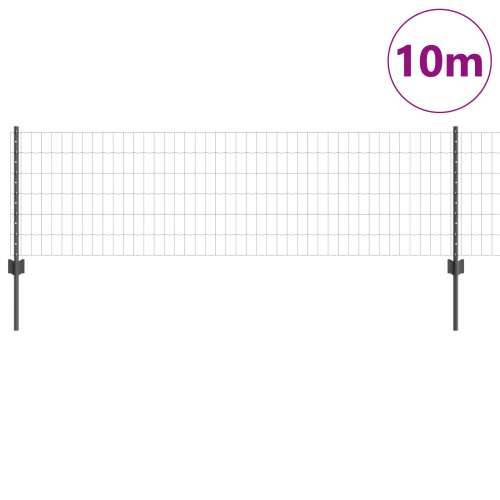 Euro Ograda sa 5 U Stupovima Siva 0.6x10 m Čelik Cijena