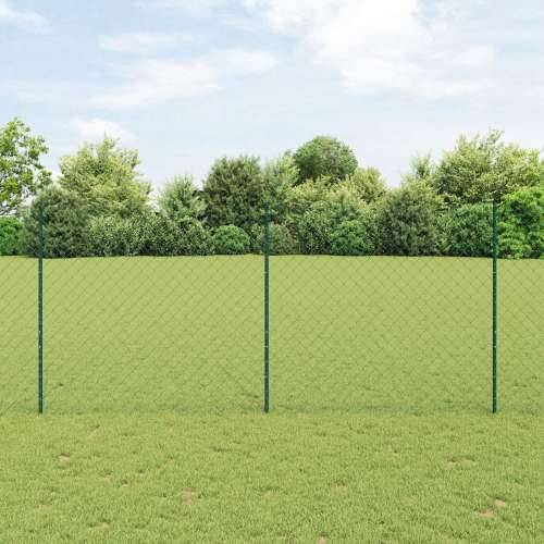 Ograda od lančane veze s 22 U stupa Zelena 1.4x25 m Čelik Cijena