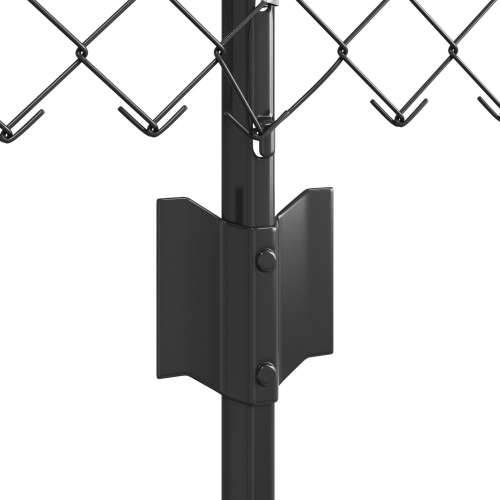 Ograda od lanca s 22 U stuba Siva 0.4x25 m Čelik Cijena