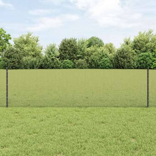 Ograda od zavarene žice s 22 U postova siva 0.6x50 m čelik Cijena