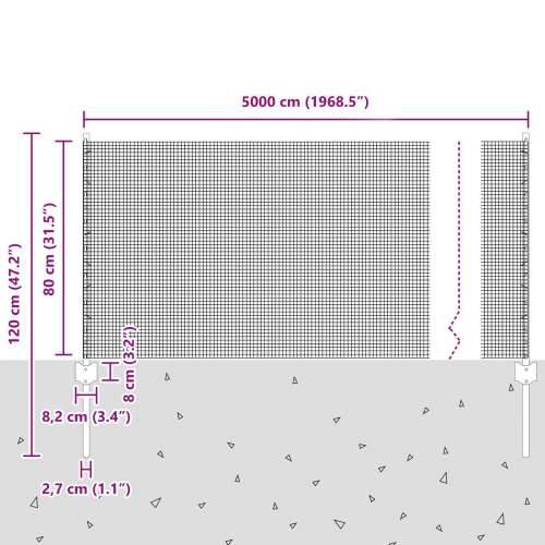zavarena žičana ograda s 22 U stuba siva 0,8x50 m čelik Cijena
