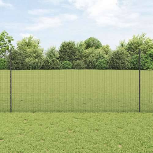 Zavarena žičana ograda s 44 U stupova siva 1.2x50 m čelik Cijena