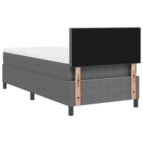 Box Spring Krevet s Madracem Svijetlo Sivi 100x200 cm Kordurojsko Platno Cijena