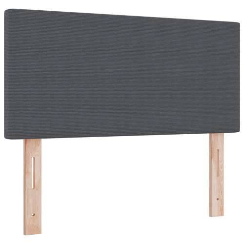 Krevet s oprugama s madracem Tamnosivi 120x200 cm Kordurojna tkanina Cijena