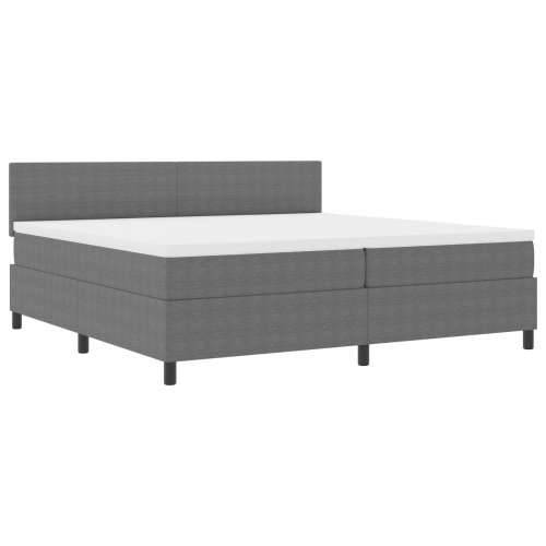 Krevet s box springom s madracem svijetlosivi 200x200 cm Kordurojna tkanina Cijena