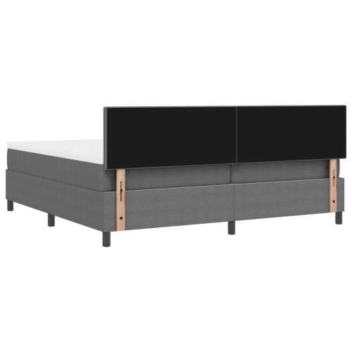 Krevet s box springom s madracem svijetlosivi 200x200 cm Kordurojna tkanina Cijena