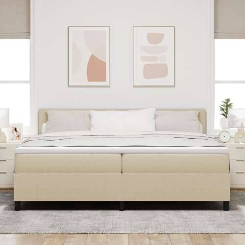 Krevet s box springom i dušekom svijetlo siva 200x200 cm baršun Cijena