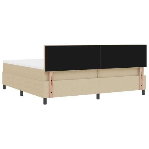 Krevet s box springom i dušekom svijetlo siva 200x200 cm baršun Cijena