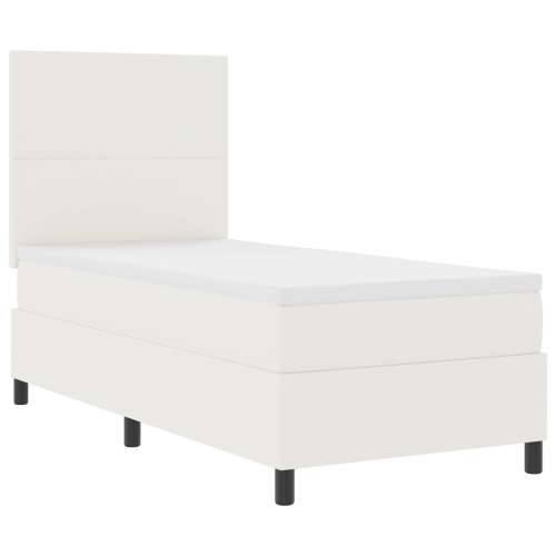 okvir kreveta s madracem krem 100x200 cm tkanog velura Cijena