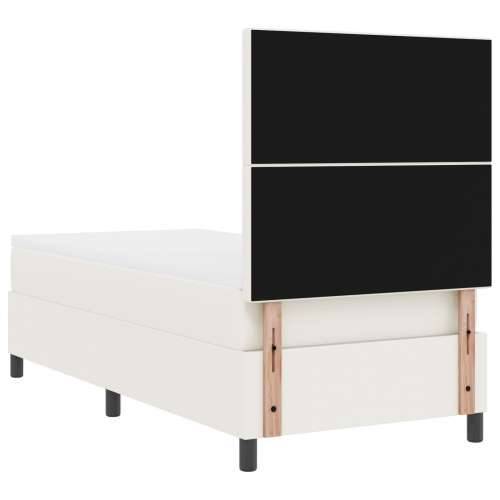 okvir kreveta s madracem krem 100x200 cm tkanog velura Cijena