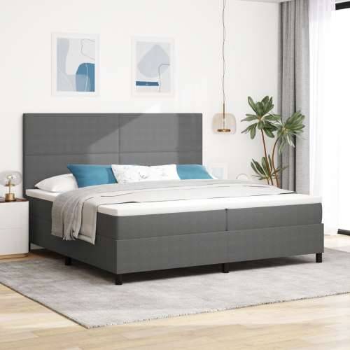 krevet s podlogom s madracem svijetlo sivi 200x200 cm korduroj tkanina Cijena