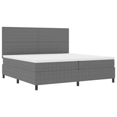 krevet s podlogom s madracem svijetlo sivi 200x200 cm korduroj tkanina Cijena