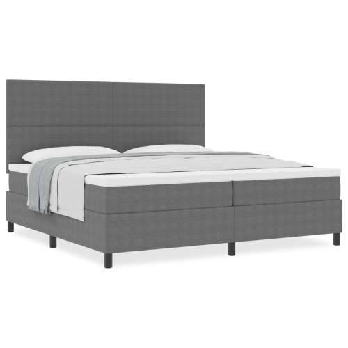 krevet s podlogom s madracem svijetlo sivi 200x200 cm korduroj tkanina Cijena