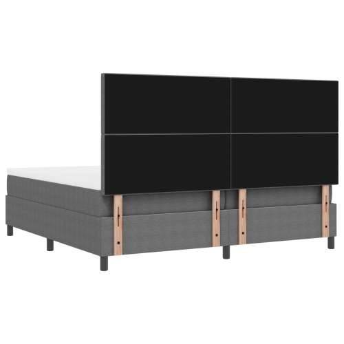krevet s podlogom s madracem svijetlo sivi 200x200 cm korduroj tkanina Cijena