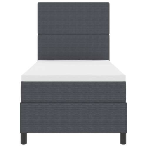 Box Spring Krevet s Madracem i LED Tamnosivi 90x200 cm Kordura Tkanina Cijena