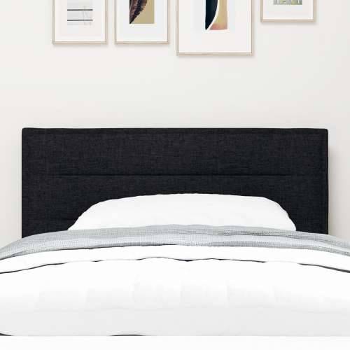 LED uzglavlje s linijama crno 80 cm tkanina Cijena