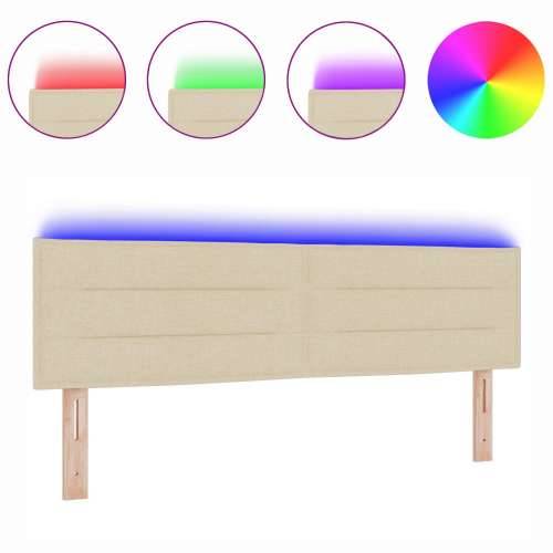 LED Uzglavlje Linije Dizajn Krem 72 cm Platno Cijena