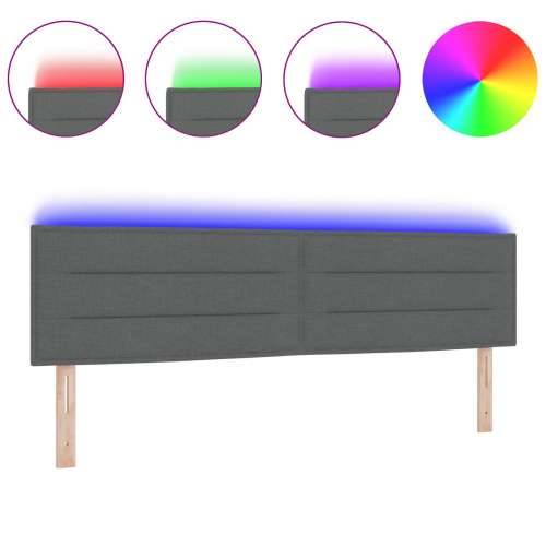 LED Uzglavlje Tamno Sivo 180 cm Tkanina Cijena