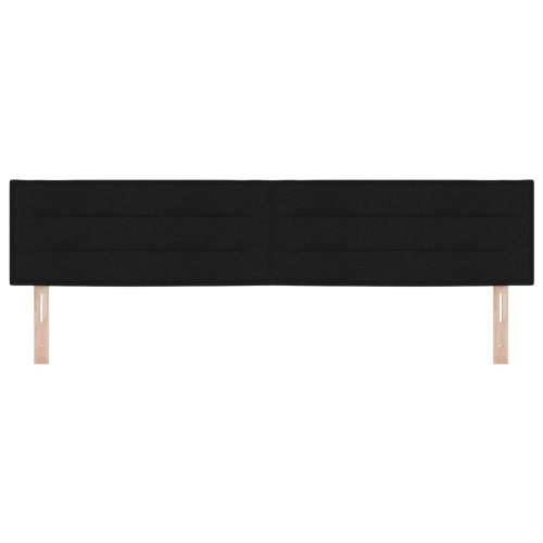 LED uzglavlje Linije dizajn crno 200 cm tkanina Cijena
