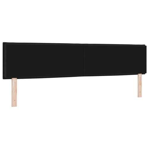 LED uzglavlje Linije dizajn crno 200 cm tkanina Cijena