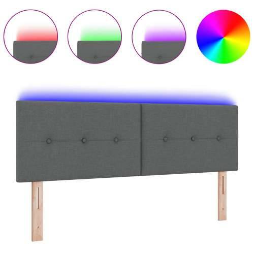 LED uzglavlje s gumbima tamno sivo 80 cm tkanina Cijena