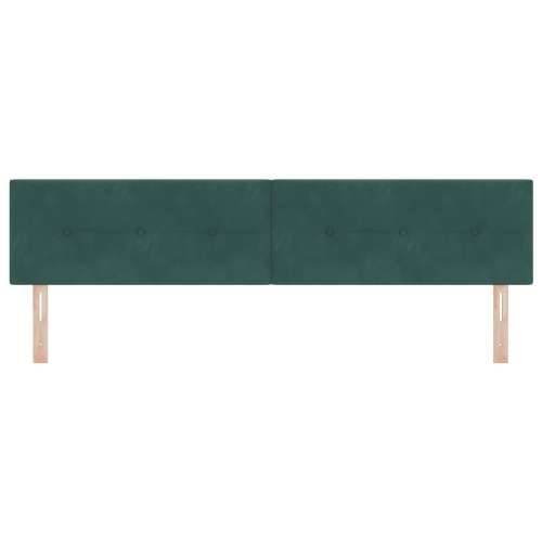 LED uzglavlje Gumbasto Tamnozeleno 100 cm Baršun Cijena