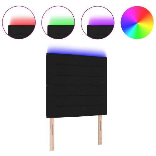 LED uzglavlje s linijama dizajna Crno 100 cm Tkanina Cijena