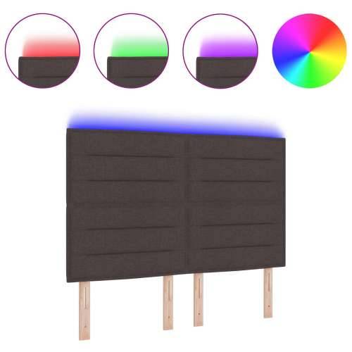 LED uzglavlje modernog dizajna tamnosmeđe boje 160 cm tkanina Cijena