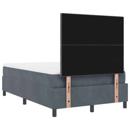 Krevet s Box Springom i Madracem Tamno Sivi 120x200 cm Baršun Cijena