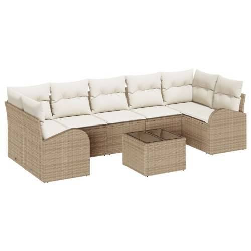 Set vrtnih sofa s jastučićima Bež Poli Ratan Cijena