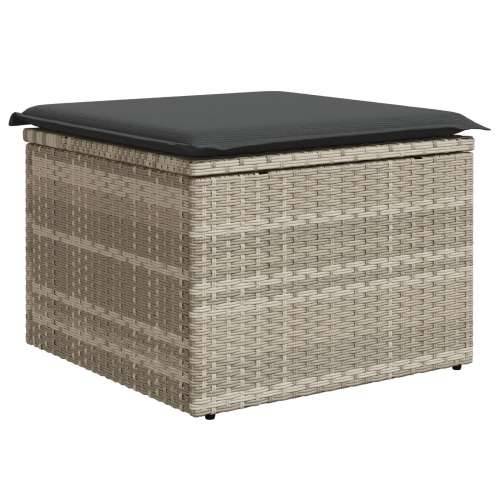 set vrtnih sofa s jastučićima siva Poly Rattan Cijena