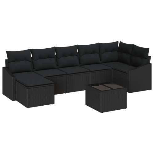 8-dijelni vrtni sofa set s jastucima bež poli ratan Cijena