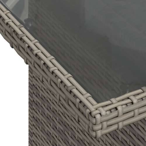 Set od 11 Vrtnih Sofa s Jastučićima Siva Poli Rattan Cijena