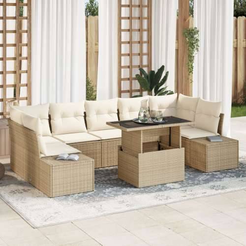 8-dijelni vrtni sofa set s jastučićima bez boje Poli ratan Cijena