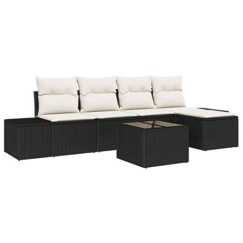5-dijelni vrtni set sofa s jastučićima smeđi poli ratan Cijena