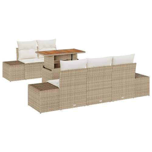 set vrtnih sofa s jastučićima bež poli ratan Cijena