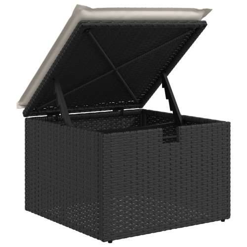 Set od 8 vrtnih sofa sa jastučićima crni poli ratan Cijena