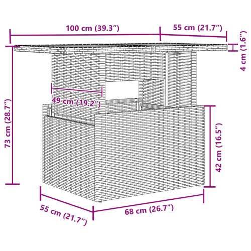 6 Dijelni Vrtni Sofa Set s Jastučićima Crni Poli Ratan Cijena