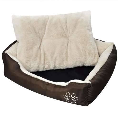 Topli krevet za pse s podstavljenim jastukom L Cijena