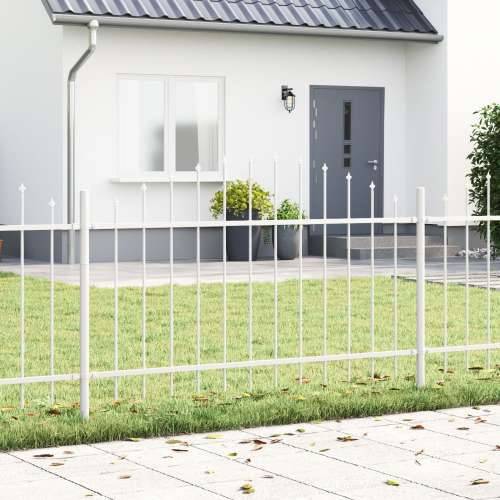 Vrtna Ograda sa Šupljim Vrh Bijela 10.2x1 m Čelik Cijena