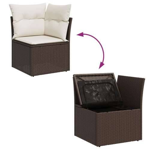 Set sofa za vrt od 7 dijelova s jastučićima smeđi poli ratan Cijena