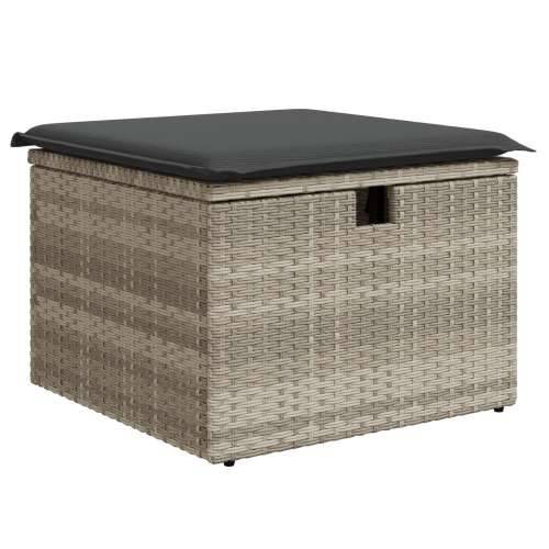9 komada vrtni sofa set s jastučićima svijetlo siva poli rattan Cijena